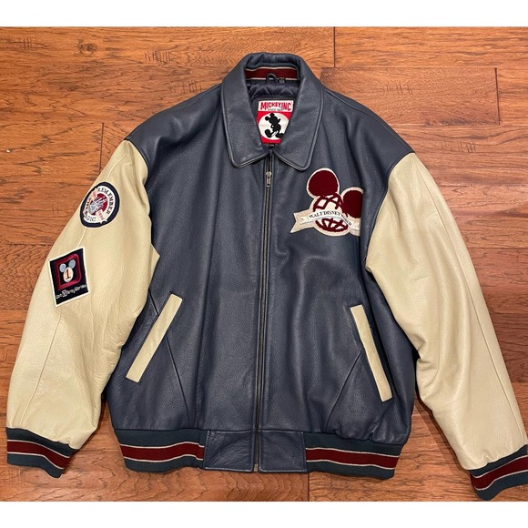 Disney Other - Vintage Walt Disney World 25th Anniversary Reunion Leather Jacket